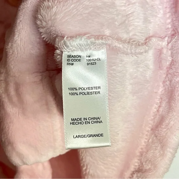 Jaclyn Intimates Plush Pink Bed Jacket Large - Picture 4 of 6